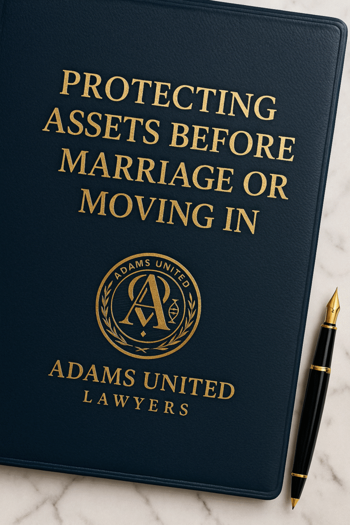 Cohabitation Agreement Australia fixed fee de facto financial agreement Adams United Lawyers